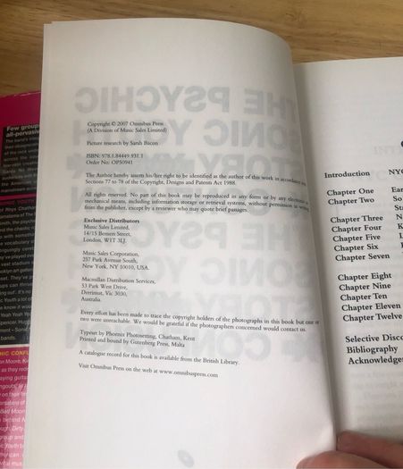 Psychic Confusion: The Sonic Youth Story - Stevie Chick (Hardback First Edition)