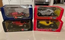 Mercedes and Bugatti lot 1/24 Burago