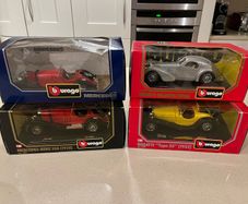 Mercedes and Bugatti lot 1/24 Burago