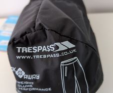 Kids waterproof pack away trousers - Age 11/12