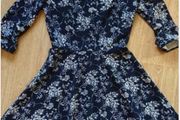Navy "Want That Trend" Midi Dress  Size 10
