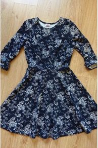 Navy "Want That Trend" Midi Dress  Size 10