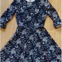 Navy "Want That Trend" Midi Dress  Size 10
