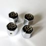 ( Gift ) Metal Silver Valve Wheel  4 pieces Caps + Spanne. Ii have all types. Image 2