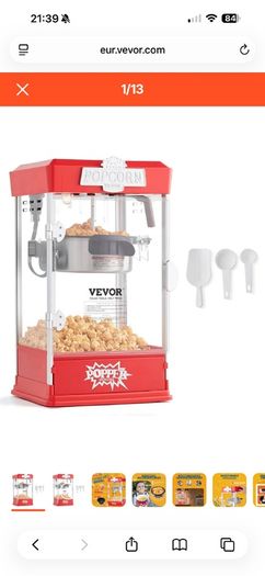 VEVOR Popcorn Maker machine