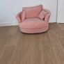Pink swivel chair Image 2