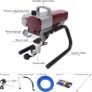 1800W Airless Paint Sprayer 220V High Pressure Electric Wall Paint Spray Gun Image 6