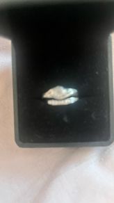 Engagement and wedding ring set