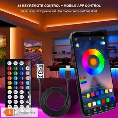 5M 5V USB RGB Smart LED Neon Rope Lights, 16 Million Colors, App/Remote Control, Music Rhythm, Timing Switch, Adjustable Brightness,
