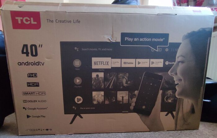 TCL 40 inch Android Smart TV  Full HD HDR 40ES568