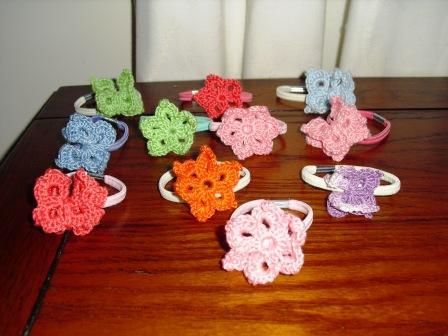 Hair flower or butterfly thick elastics