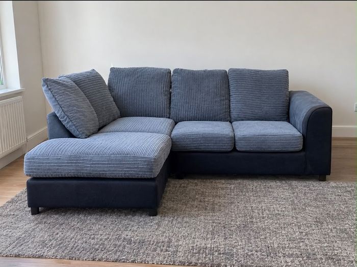 Grey corner sofa
