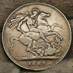 Great Britain 1889 Silver Crown Queen Victoria