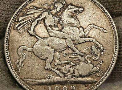 Great Britain 1889 Silver Crown Queen Victoria