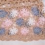 Woodland Ireland Beige Crochet Knit Handmade Floral Border Tank Top XS/S Image 4
