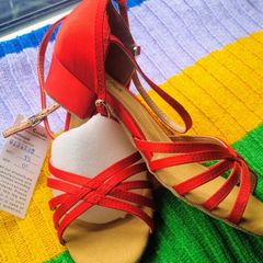 allroom Latin Sansha girl low heel dance shoes NEW size 8 (around 5uk)