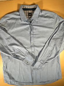 Hugo Boss Lucas Shirt Mens Size 2XL Men's Button Up Long Sleeve Light Blue