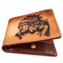 Genuine Leather Wallet for Men Native American & Wolf Design Wallet Western Bifold Wallet Image 6