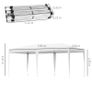 6 x 3m Pop Up Gazebo, Double Roof Foldable Canopy Tent, Wedding Awning Canopy (FREE SHIPPING) Image 3