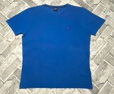 Hugo Boss Mens Short Sleeve T-Shirt Blue Large