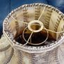 Large Vintage Cow Hide Lampshade Image 3
