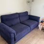 couches 2 and 3 seater Roxy Navy Blue Image 2