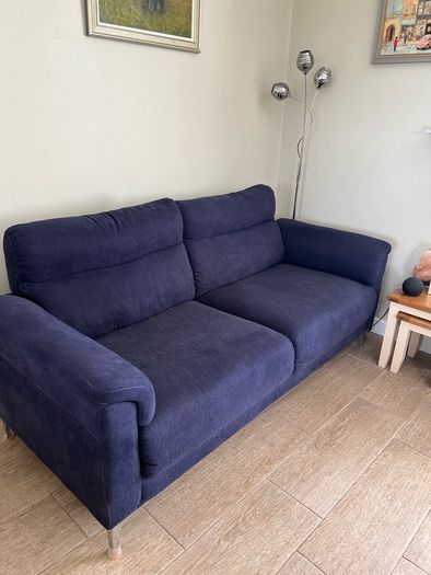 couches 2 and 3 seater Roxy Navy Blue