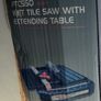 Wet Tile Saw and extendable table, and case of tools for measuring and cutting tiles Image 2