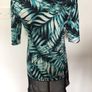 Gerard Ladies Green & Black blouse top 3/4 sleeve size 12 includes postage Image 2