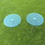 3x Glass Circular Coffee Table Image 3