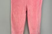 Willow by Leigh Tucker Pink velour leggings Sz 3-6 mths EUC