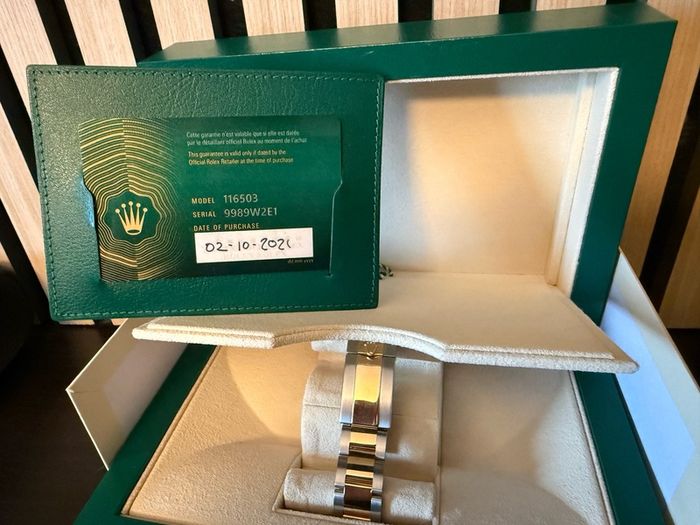 2021 Rolex Daytona 40mm Champagne Diall Full Set