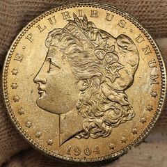 USA United States Silver 1904 S Morgan Dollar Beautiful Uncirculated Lustrous Superb!
