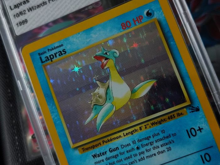 Lapras ! Holo Rare ! from Fossil Set ! PCA 9 ! Near Mint ! 1999 ! Graded Pokemon Card ! PSA !