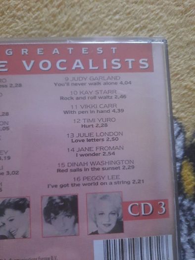 the greatest female vocalists cd