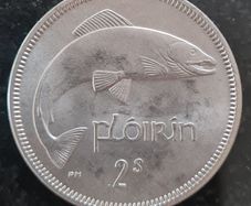Ireland BU 1965 Florin 2s coin