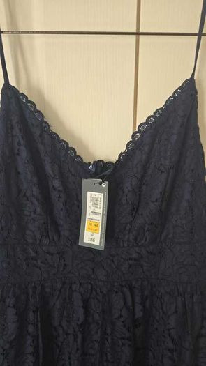Brand new Classic Navy Blue Lace Dress- Elegant & Timeless