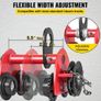 Heavy Duty 2T/4400Lbs Overhead Geared Push Beam Trolley, Red Hoist Lifing Tackle Roller Trolley Hoist Lifting Tackle with Chain Image 4