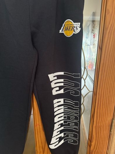 BNWT Dark Grey NBA Lakers Fleece joggers size L UK16 EU44 Postage included