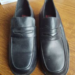 FREE - Mens Shoes, Black Leather  and Leather Sole - Free To Collect