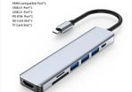 7 In 1 Type C Usb Hub Seven In One Type C 4k 30hz Usb Splitter Supports All Type C Channel Computers To Usb Compatible With Hdmi