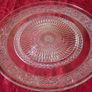 Vintage Cut Glass Art Deco Footed Cake Stand Image 7