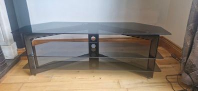 free glass tv table