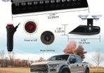 12-Led Strobe Flash Light Emergency Warning with Suction Cups