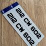3D Gel Number Plates 50-70mm Image 8