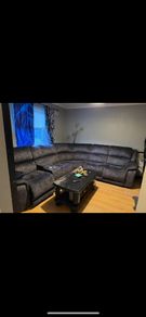Large corner sofa and Samsung washing machine