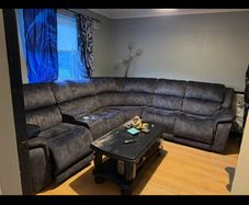 Large corner sofa and Samsung washing machine