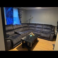 Large corner sofa and Samsung washing machine