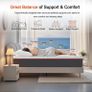 King Memory Foam Mattress, Cooling 5ft Kingsize Mattresses, Medium Firm, with Removable Cover, 150X200X20cm Image 3
