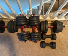 Adjustable Dumbbell Barbell WeigSet